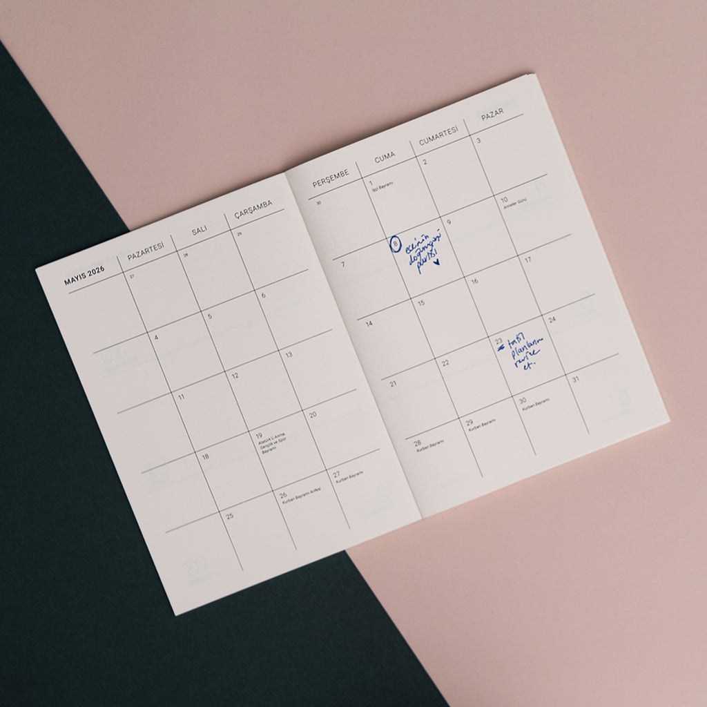 2026 Haftalık Ajanda - Doğa