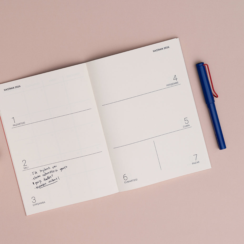 2026 Haftalık Ajanda - Doğa