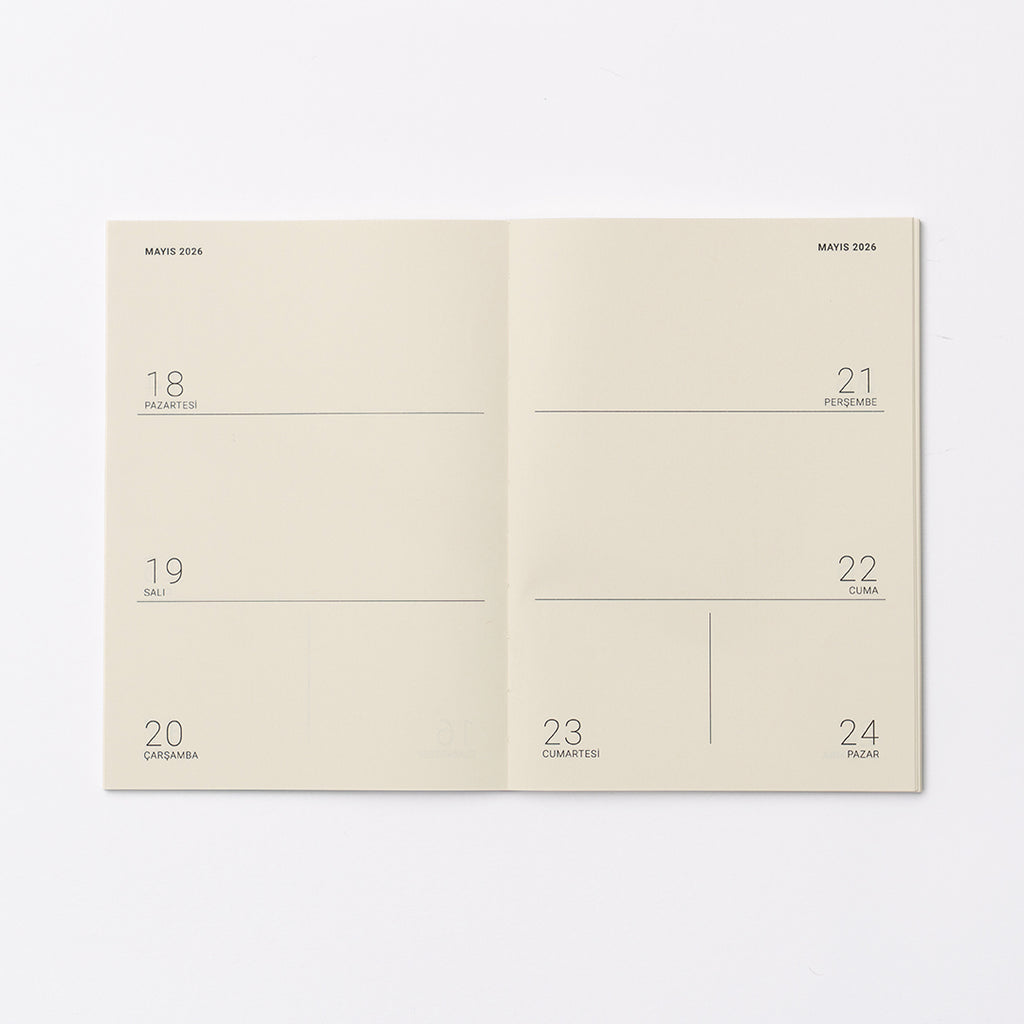 2026 Haftalık Ajanda - Geo